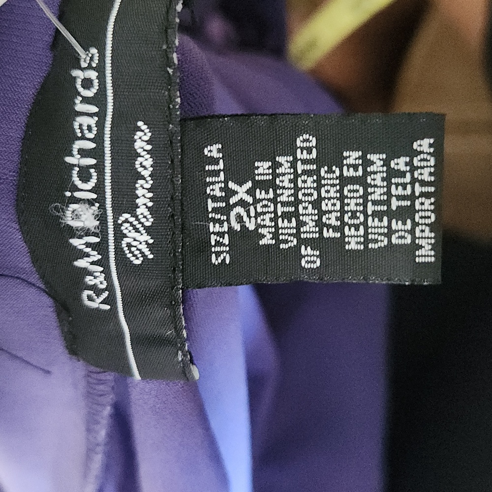 NWT! R&M Purple Sleeveless Dress With Jacket Embellishef - Picture 12 of 12